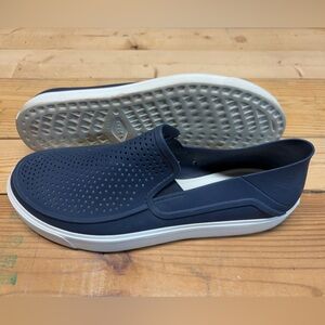CROCS Navy Blue Slip-On Loafers